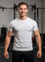HiFlyers Men Slim Fit Self-Design Premium Rn Tshirts Ecru Melange