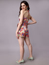 Beige floral print co ord set