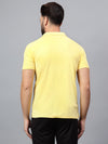 Hiflyers Men|Regular Fit|Dri-Fit|Pique Polo Half Sleeve T-Shirt For Men|Polo For Men|Yellow