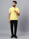 Hiflyers Men|Regular Fit|Dri-Fit|Pique Polo Half Sleeve T-Shirt For Men|Polo For Men|Yellow