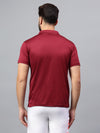 Hiflyers Men|Regular Fit|Dri-Fit|Pique Polo Half Sleeve T-Shirt For Men|Polo For Men|Maroon