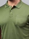 Hiflyers Men|Regular Fit|Dri-Fit|Pique Polo Half Sleeve T-Shirt For Men|Polo For Men|Green