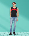 T.T. Men Designer Gym VestPack Of 3 Black-Red-Grey-Maroon-Navy-Sky
