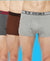 T.T. Mens Desire Fashion Top Elastic Trunk Pack Of 3 Anthra-Grey-Brown