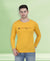 HiFlyers Men Yellow Regular Fit Printed Round Neck T-Shirt