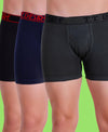 T.T. Men Desire Fine Long Trunk Pack Of 3 (Olive - Navy - Black)