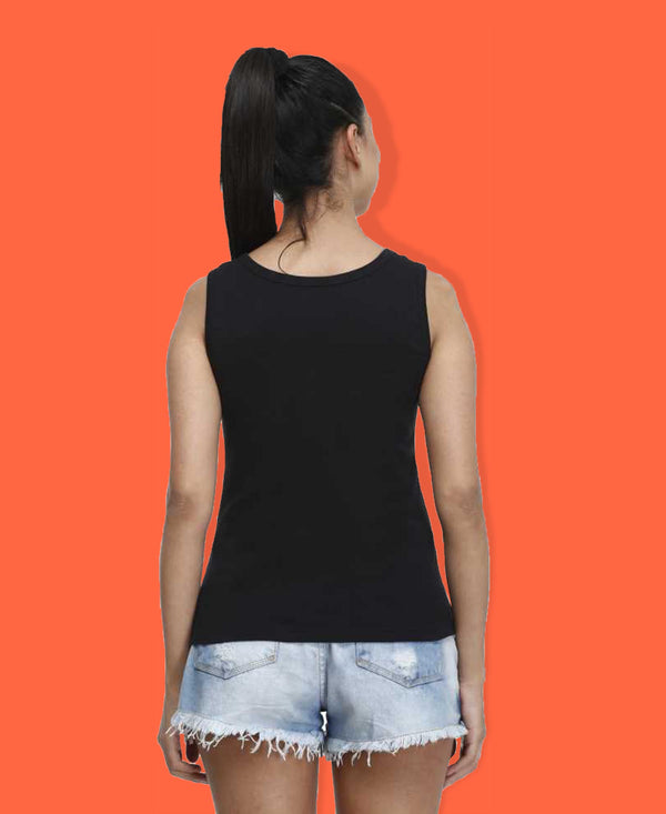 T.T. Womens Desire Cotton Spandex Tanktop Black