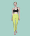 T.T. Women Solid Chudidar Cotton Lycra Cool Leggings -Light Lemon