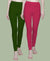 T.T. Women Solid Chudidar Cotton Lycra Cool Leggings -Poppy - Henna( Free Size)