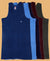 T.T. Kids Titanic Dyed Vest Pack Of 5 Navy-Sky-Teal-Maroon-Brown