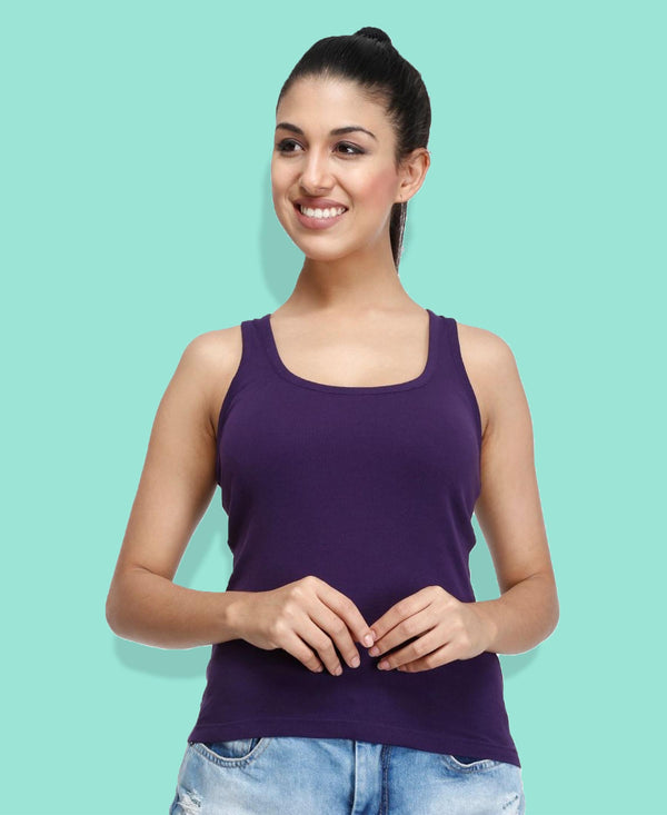 T.T. Women Purple Racerback Vest