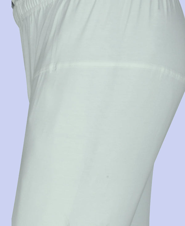 T.T. Women Solid Chudidar Cotton Lycra Cool Leggings -Ivory