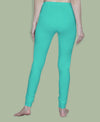 T.T. Women Solid Chudidar Cotton Lycra Cool Leggings -Jade - Saffron( Free Size)