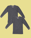 T.T. Kids Elite Plain Thermal Vest Pack Of 2 Anthra