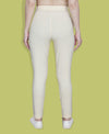 HiFlyers Women Slim Fit Solid Cotton Lycra Kurti Pant Cream