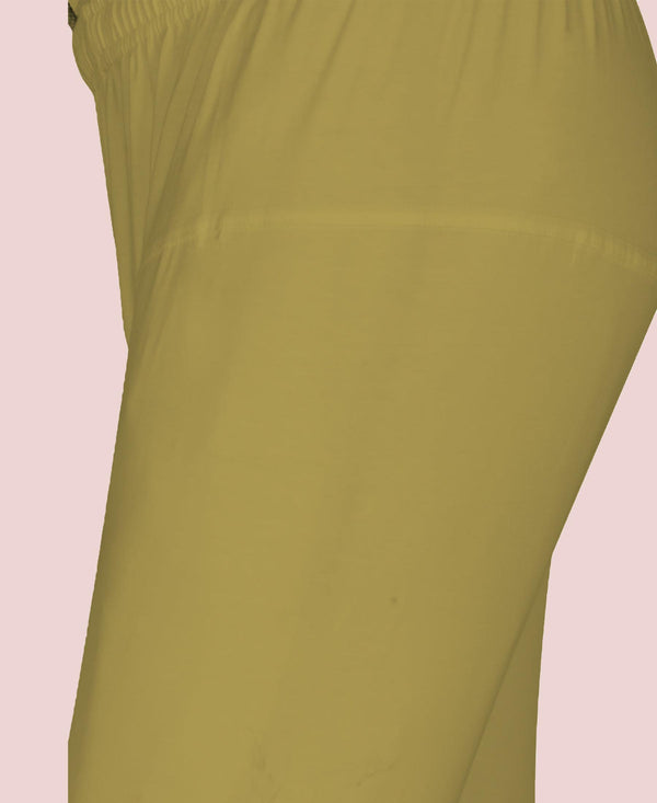 T.T. Women Solid Chudidar Cotton Lycra Cool Leggings -Khaki