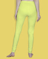 T.T. Women Solid Chudidar Cotton Lycra Cool Leggings -Light Lemon - Rama Green( Free Size)