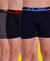 T.T. Men Jazz Top Elastic Trunk Pack Of 3 (Grey - Navy - Black)