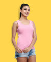 T.T. Womens Desire Cotton Spandex Tanktop Pink