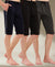 T.T. Men Regular Fit Poly Jersey Capri With Side Piping Pack Of 3-Anthra-Black-Navy