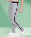 HiFlyers Women Comfort Fit Solid Cotton Trackpant Grey Melange