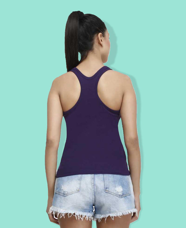 T.T. Women Purple Racerback Vest