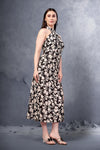 Noir petal sway dress