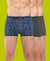T.T. Men Desire Super Combed Cotton Printed Snug Fit Mini Trunks For Men Pack Of 3 Green-Brown-Sky Blue
