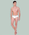T.T. Mens Jazz Brief Top Elastic Pack Of 3 White