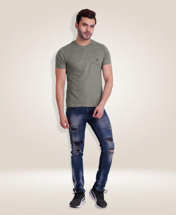 T.T. Cool Men T-Shirt Charcoal Mã©Lange