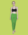 T.T. Women Solid Chudidar Cotton Lycra Cool Leggings -Flourescent Green
