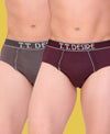 T.T. Men Desire Brief Solid Pack Of 2 Assorted Colors