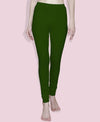 T.T. Women Solid Chudidar Cotton Lycra Cool Leggings -Poppy - Henna( Free Size)
