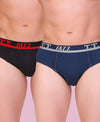 T.T. Men Jazz Brief Solid Pack Of 2 Assorted Colors