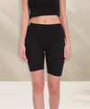 T.T. Women Cotton SpandexMultipurpose ShortBlack