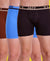 T.T. Men Jazz Top Elastic Trunk Pack Of 3 (Rust - D.Brown - Blue)