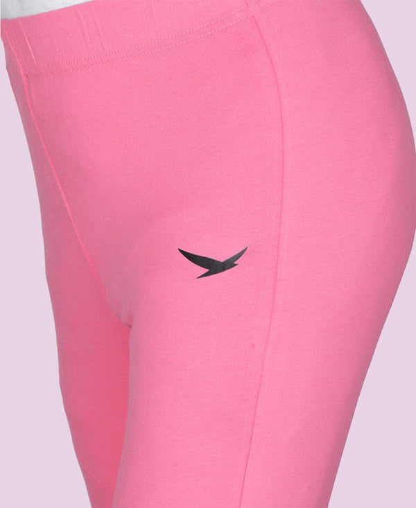 HiFlyers Women Slim Fit Solid Cotton Lycra Kurti Pant Poppy