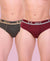 T.T. Men Jazz Brief Solid Pack Of 2 Assorted Colors