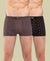 T.T. Men Desire Super Combed Cotton Printed Snug Fit Mini Trunks For Men Pack Of 2 Black-Brown