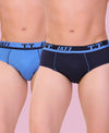 T.T. Men Jazz Brief Solid Pack Of 2 Assorted Colors