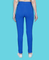 HiFlyers Women Slim Fit Solid Cotton Lycra Kurti Pant Turquoise