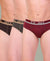 T.T. Men Jazz Brief Solid Pack Of 3 Assorted Colors
