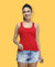 T.T. Women Red Racerback Vest