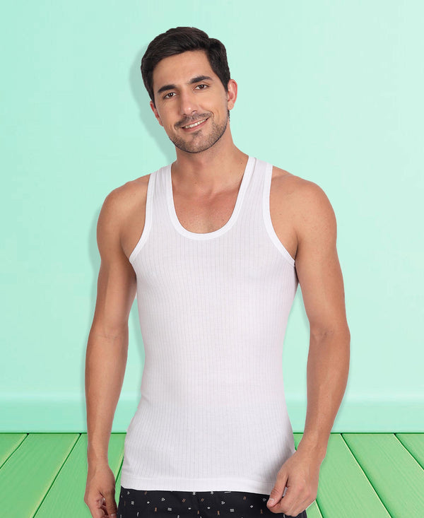 T.T. Men Jazz Parker 100% Cotton Vest (Pack Of 2)