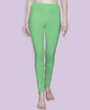 T.T. Women Solid Chudidar Cotton Lycra Cool Leggings -Pista Green