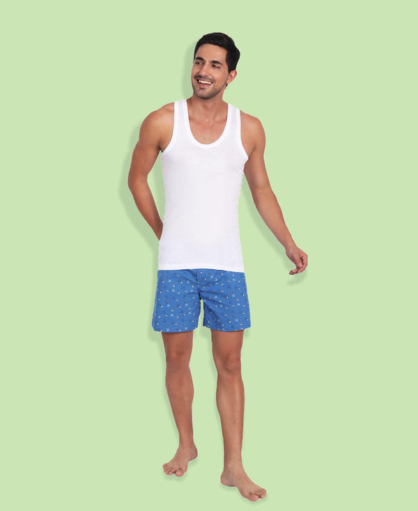 T.T. MenSuper Combed Cotton G-Vest Pack Of 3 White