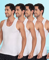 T.T. Men Jazz Parker100% Cotton Vest (Pack Of 4)