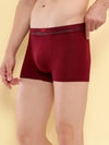 HiFlyers Men'S Cotton Spandex Odour-Free, Long Lasting Comfort, All Day Fresh And Confidence Dark Knight Collection Solid Trunks Pack Of 2 Maroon