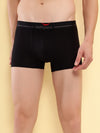 HiFlyers Men'S Cotton Spandex Odour-Free, Long Lasting Comfort, All Day Fresh And Confidence Dark Knight Collection Solid Trunks Pack Of 1 Black