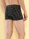 HiFlyers Men'S Odour-Free, Long Lasting Comfort, All Day Fresh And Confidence Cosmic, Kaleidoscope Collection Printed Cotton Spandex Trunk Pack Of 3 Black-Navy-Olive